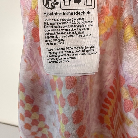 ALLSAINTS Bryony Luisa graphic-print V-neck woven midi dress size 8 NWT - Picture 7 of 7